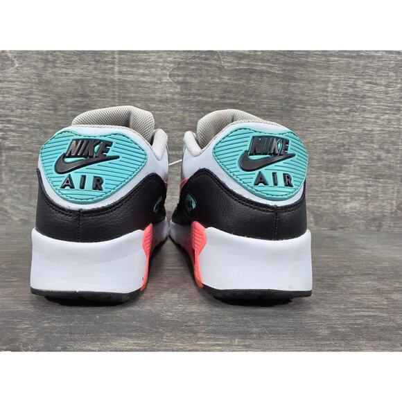 Nike Air Max 90 Leather GS 'Pure Platinum Lava Glow' Sneakers Size 4.5Y Kids - Picture 4 of 9